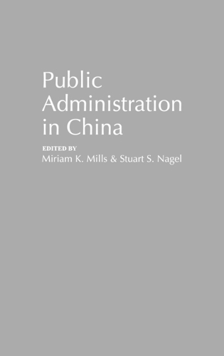 Public Administration in China (Hardback)