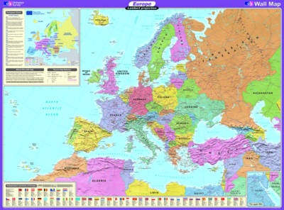 Europe Wall Map by Ordnance Survey | Waterstones