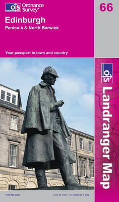 Edinburgh, Penicuik and North Berwick - Landranger Maps Sheet 66 (Sheet map, folded)