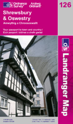Shrewsbury and Oswestry - OS Landranger Map Sheet 126 (Sheet map, folded)