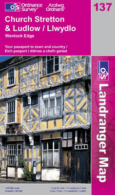 Ludlow, Church Stretton and Wenlock Edge - OS Landranger Map Sheet 137 (Sheet map, folded)