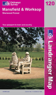 Mansfield and Worksop, Sherwood Forest - OS Landranger Map Sheet 120 (Sheet map, folded)