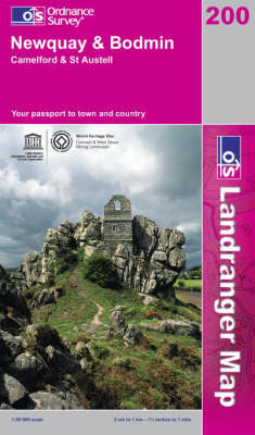 Newquay and Bodmin, Camelford and St.Austell - OS Landranger Map Sheet 200 (Sheet map, folded)