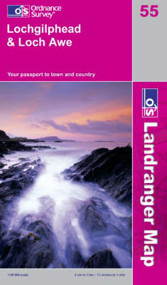 Lochgilphead and Loch Awe - OS Landranger Map Sheet 55 (Sheet map, folded)