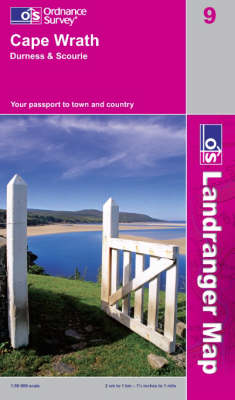 Cape Wrath, Durness and Scourie - OS Landranger Map Sheet 9 (Sheet map, folded)