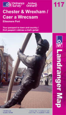 Chester and Wrexham, Ellesmere Port - OS Landranger Map Sheet 117 (Sheet map, folded)