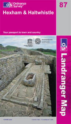 Hexham and Haltwhistle - OS Landranger Map Sheet 87 (Sheet map, folded)