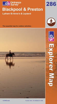 Blackpool and Preston - OS Explorer Map Sheet 286 (Sheet map, folded)
