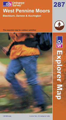 West Pennine Moors: Blackburn, Darwen and Accrington - OS Explorer Map Sheet 287 (Sheet map, folded)