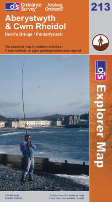 Aberystwyth and Cwm Rheidol - OS Explorer Map Sheet 213 (Sheet map, folded)