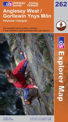 Anglesey West - OS Explorer Map Sheet 262 (Sheet map, folded)