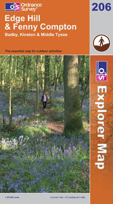 Edge Hill and Fenny Compton - OS Explorer Map Sheet 206 (Sheet map, folded)