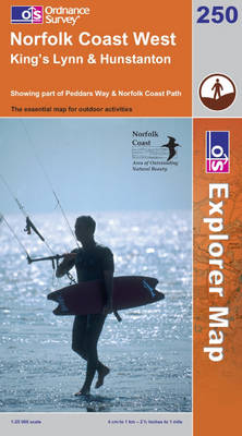 Norfolk Coast West - OS Explorer Map Sheet 250 (Sheet map, folded)