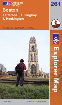 Boston - OS Explorer Map Sheet 261 (Sheet map, folded)