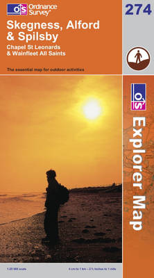Skegness, Alford and Spilsby - OS Explorer Map Sheet 274 (Sheet map, folded)