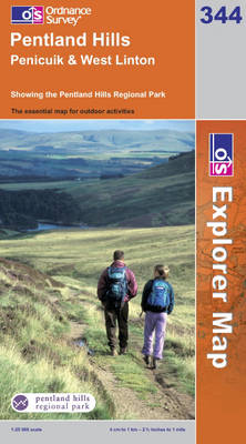 Pentland Hills - OS Explorer Map Sheet 344 (Sheet map, folded)
