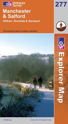 Manchester and Salford - OS Explorer Map Sheet 277 (Sheet map, folded)