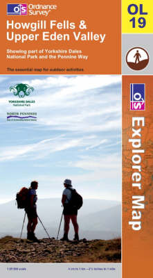 Howgill Fells and Upper Eden Valley - OS Explorer Map Sheet OL19 (Sheet map, folded)