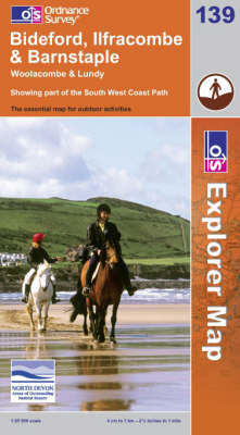 Bideford, Ilfracombe and Barnstaple - OS Explorer Map Sheet 139 (Sheet map, folded)