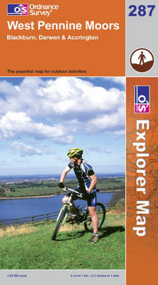 West Pennine Moors: Blackburn, Darwen and Accrington - OS Explorer Map Sheet 287 (Sheet map, folded)