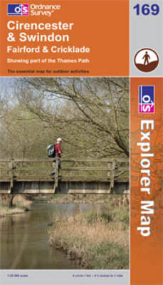 Cirencester and Swindon, Fairford and Cricklade - OS Explorer Map Sheet 169 (Sheet map, folded)