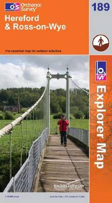 Hereford and Ross-on-Wye - OS Explorer Map Sheet 189 (Sheet map, folded)