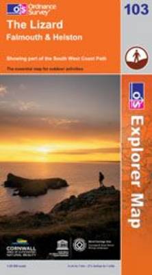 The Lizard, Falmouth and Helston - OS Explorer Map Sheet 103 (Sheet map, folded)