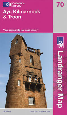 Ayr, Kilmarnock & Troon - OS Landranger Map 70 (Sheet map, folded)