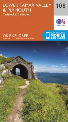 Lower Tamar Valley and Plymouth - OS Explorer Map 108 (Sheet map, folded)