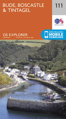 Bude, Boscastle and Tintagel - OS Explorer Map 111 (Sheet map, folded)