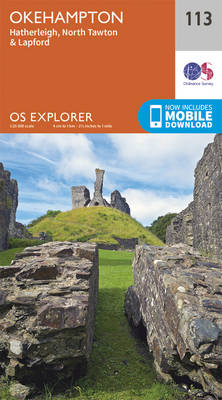 Okehampton - OS Explorer Map 113 (Sheet map, folded)