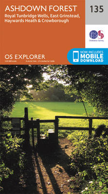 Ashdown Forest - OS Explorer Map 135 (Sheet map, folded)