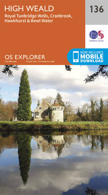 High Weald, Royal Tunbridge Wells - OS Explorer Map 136 (Sheet map, folded)