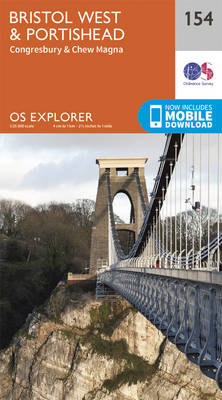 Bristol West and Portishead - OS Explorer Map 154 (Sheet map, folded)