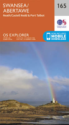 Swansea, Neath and Port Talbot - OS Explorer Map 165 (Sheet map, folded)