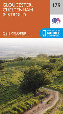 Gloucester, Cheltenham and Stroud - OS Explorer Map 179 (Sheet map, folded)