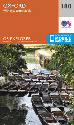 Oxford, Witney and Woodstock - OS Explorer Map 180 (Sheet map, folded)