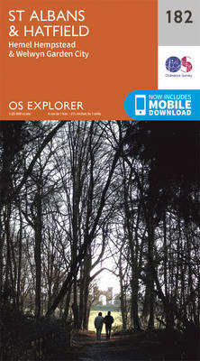 St. Albans and Hatfield - OS Explorer Map 182 (Sheet map, folded)