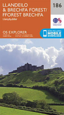 Llandeilo and Brechfa Forest - OS Explorer Map 186 (Sheet map, folded)