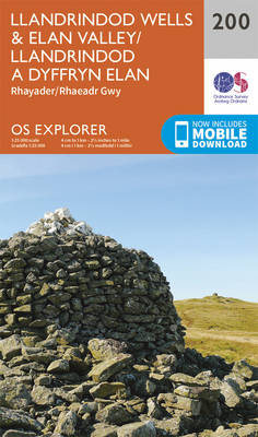 Llandrindod Wells and Elan Valley, Rhayader - OS Explorer Map 200 (Sheet map, folded)