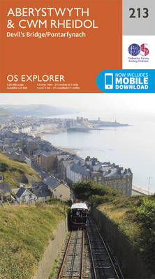 Aberystwyth and Cwm Rheidol - OS Explorer Map 213 (Sheet map, folded)