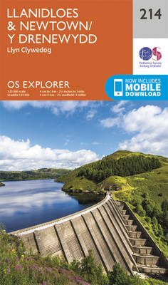 Llanidloes and Newtown - Y Drenewydd - OS Explorer Map 214 (Sheet map, folded)