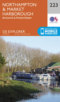 Northampton and Market Harborough - OS Explorer Map 223 (Sheet map, folded)