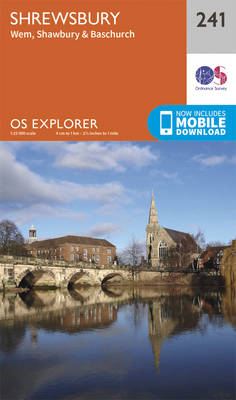 Shrewsbury - OS Explorer Map 241 (Sheet map, folded)
