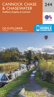 Cannock Chase - OS Explorer Map 244 (Sheet map, folded)