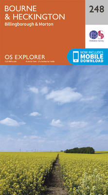 Bourne and Heckington - OS Explorer Map 248 (Sheet map, folded)