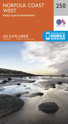 Norfolk Coast West - OS Explorer Map 250 (Sheet map, folded)