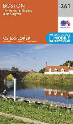 Boston - OS Explorer Map 261 (Sheet map, folded)
