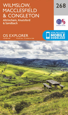 Wilmslow, Macclesfield and Congleton - OS Explorer Map 268 (Sheet map, folded)