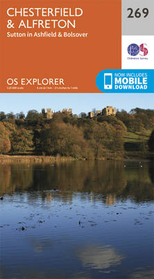 Chesterfield and Alfreton - OS Explorer Active Map 269 (Sheet map, folded)